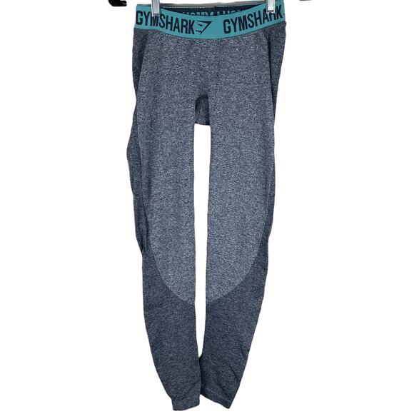 Gymshark Women's Gray and Blue Flex Leggings NO SIZE TAG Size XS EUC - Picture 1 of 6